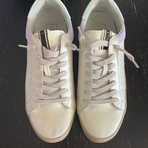 ShuShop White and Lavender Kids Sneakers